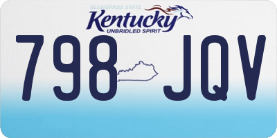 KY license plate 798JQV