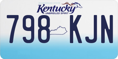 KY license plate 798KJN