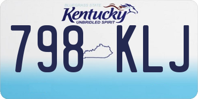 KY license plate 798KLJ