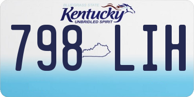 KY license plate 798LIH