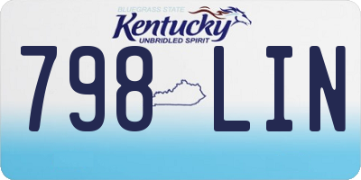 KY license plate 798LIN