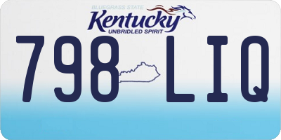 KY license plate 798LIQ