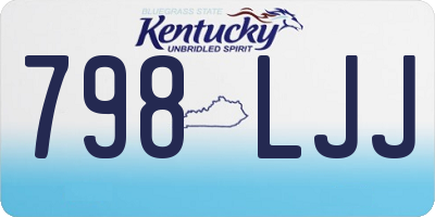 KY license plate 798LJJ