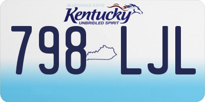 KY license plate 798LJL