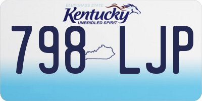 KY license plate 798LJP