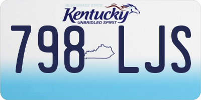 KY license plate 798LJS