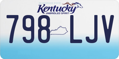 KY license plate 798LJV
