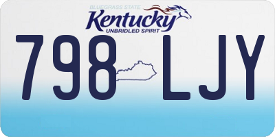 KY license plate 798LJY