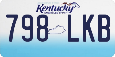 KY license plate 798LKB