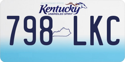 KY license plate 798LKC
