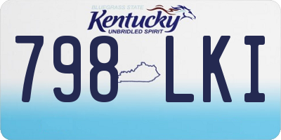 KY license plate 798LKI