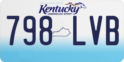 KY license plate 798LVB