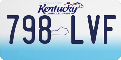 KY license plate 798LVF