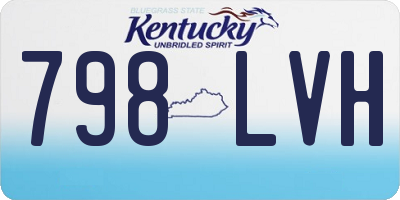 KY license plate 798LVH