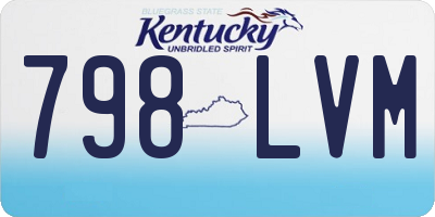 KY license plate 798LVM
