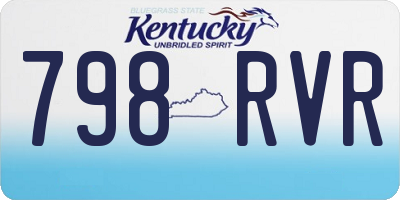 KY license plate 798RVR