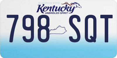 KY license plate 798SQT