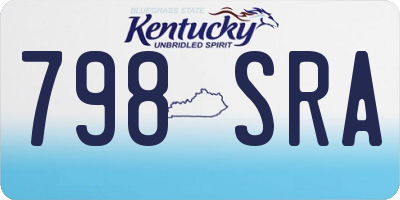 KY license plate 798SRA