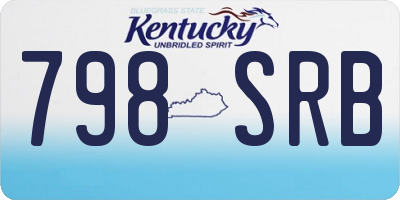 KY license plate 798SRB