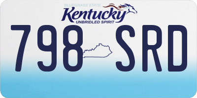 KY license plate 798SRD