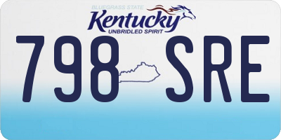 KY license plate 798SRE