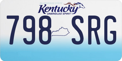 KY license plate 798SRG