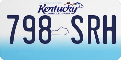 KY license plate 798SRH