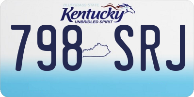KY license plate 798SRJ