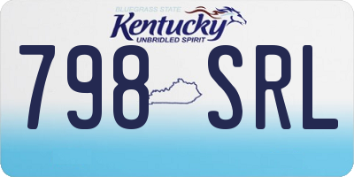KY license plate 798SRL