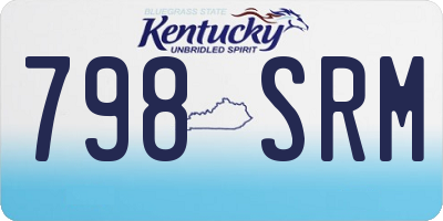 KY license plate 798SRM
