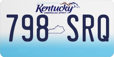 KY license plate 798SRQ