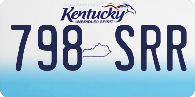 KY license plate 798SRR