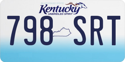 KY license plate 798SRT