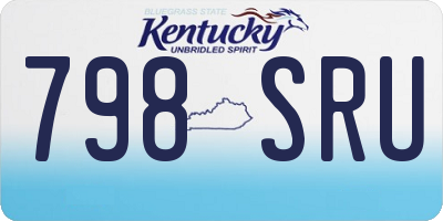 KY license plate 798SRU