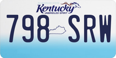 KY license plate 798SRW