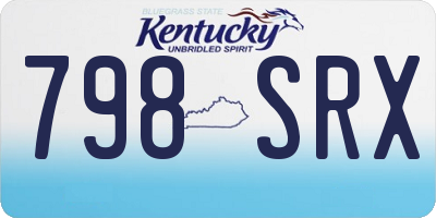 KY license plate 798SRX