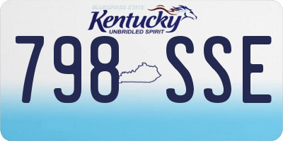 KY license plate 798SSE