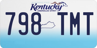 KY license plate 798TMT