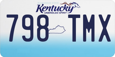 KY license plate 798TMX