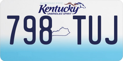 KY license plate 798TUJ