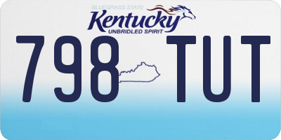 KY license plate 798TUT
