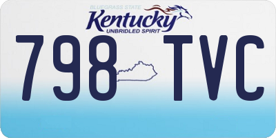KY license plate 798TVC