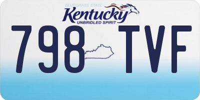 KY license plate 798TVF