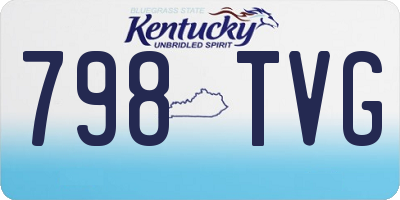 KY license plate 798TVG