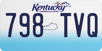 KY license plate 798TVQ