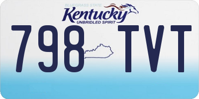 KY license plate 798TVT