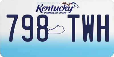 KY license plate 798TWH