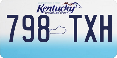 KY license plate 798TXH