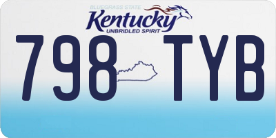 KY license plate 798TYB