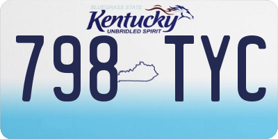 KY license plate 798TYC